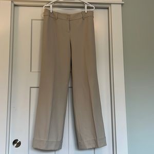 Loft Cream lined dress pant